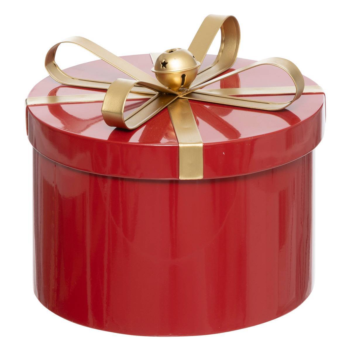 Atmosphera - BOITES RONDES METAL ROUGE X3 ATMOSPHERA CREATEUR D'INTERIEUR - Imagen 4