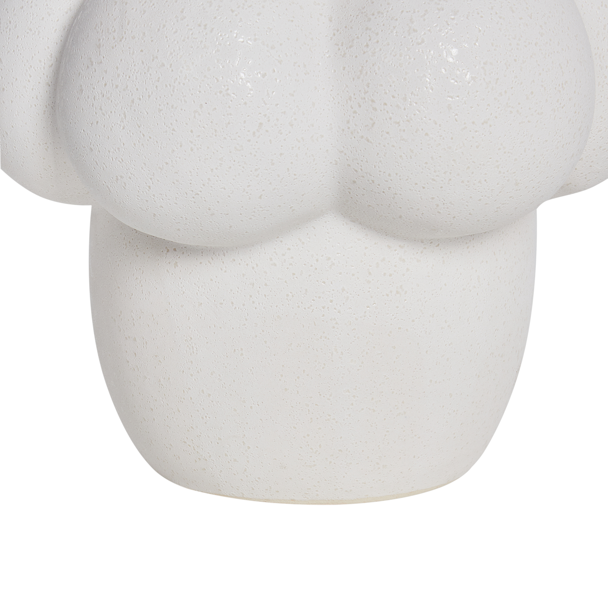Beliani - Vase à Fleurs Blanc en Grès Étanche Design Décoration Intérieure Maison Moderne - Image 6