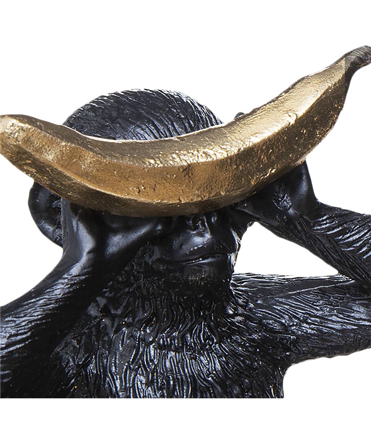 Objet déco Statuette 3 Singes en résine L 40 cm - Imagen 2