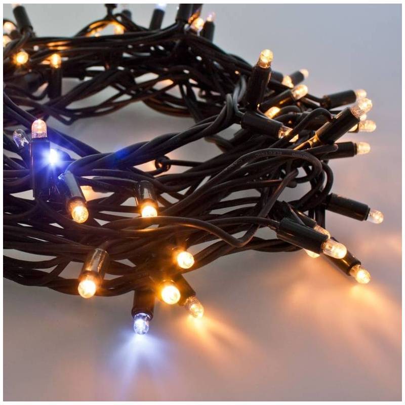 Lotti - Guirlande lumineuse flash 10M 120 LED blanc chaud et blanc froid raccordable 230V IP67 Lotti - Imagen 3