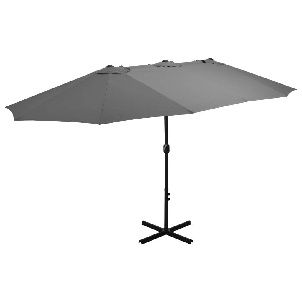 Vidaxl - Parasol d'extérieur poteau en aluminium 460x270 cm anthracite vidaXL 44869 - Imagen 1