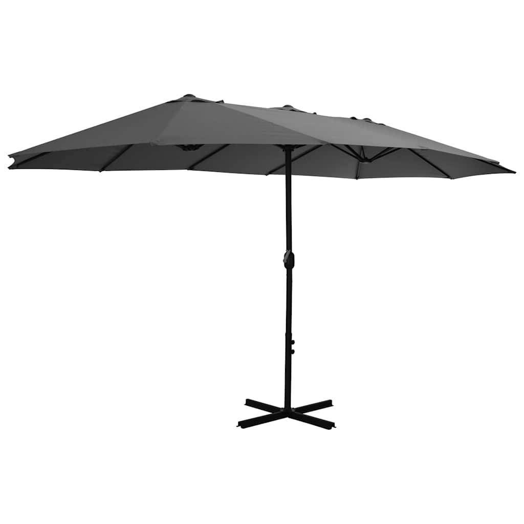 Vidaxl - Parasol d'extérieur poteau en aluminium 460x270 cm anthracite vidaXL 44869 - Imagen 2