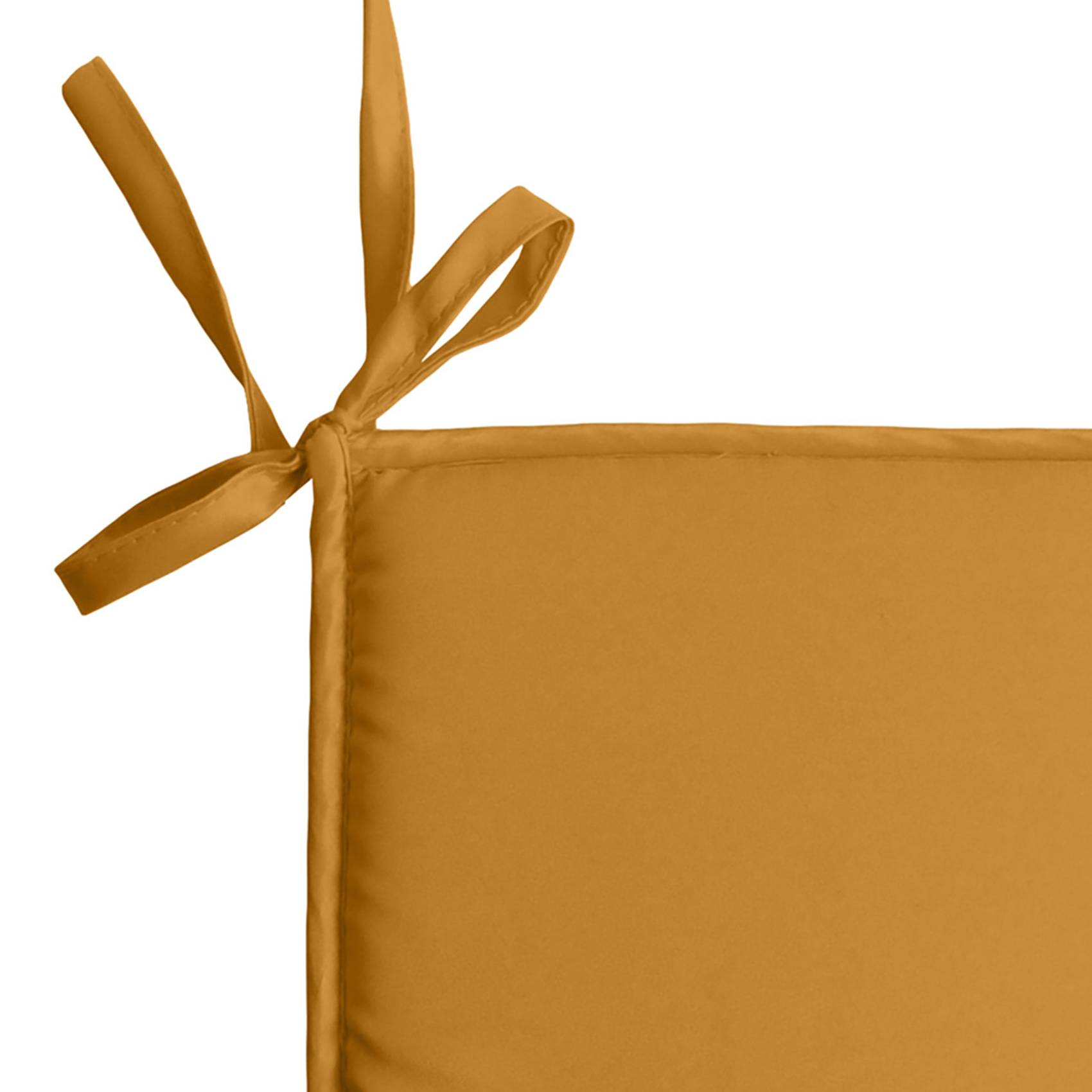 Lovely Casa - Galette de chaise unie aux multiples couleurs - LOVELY CASA - Polyester - Jaune Curry - Image 2