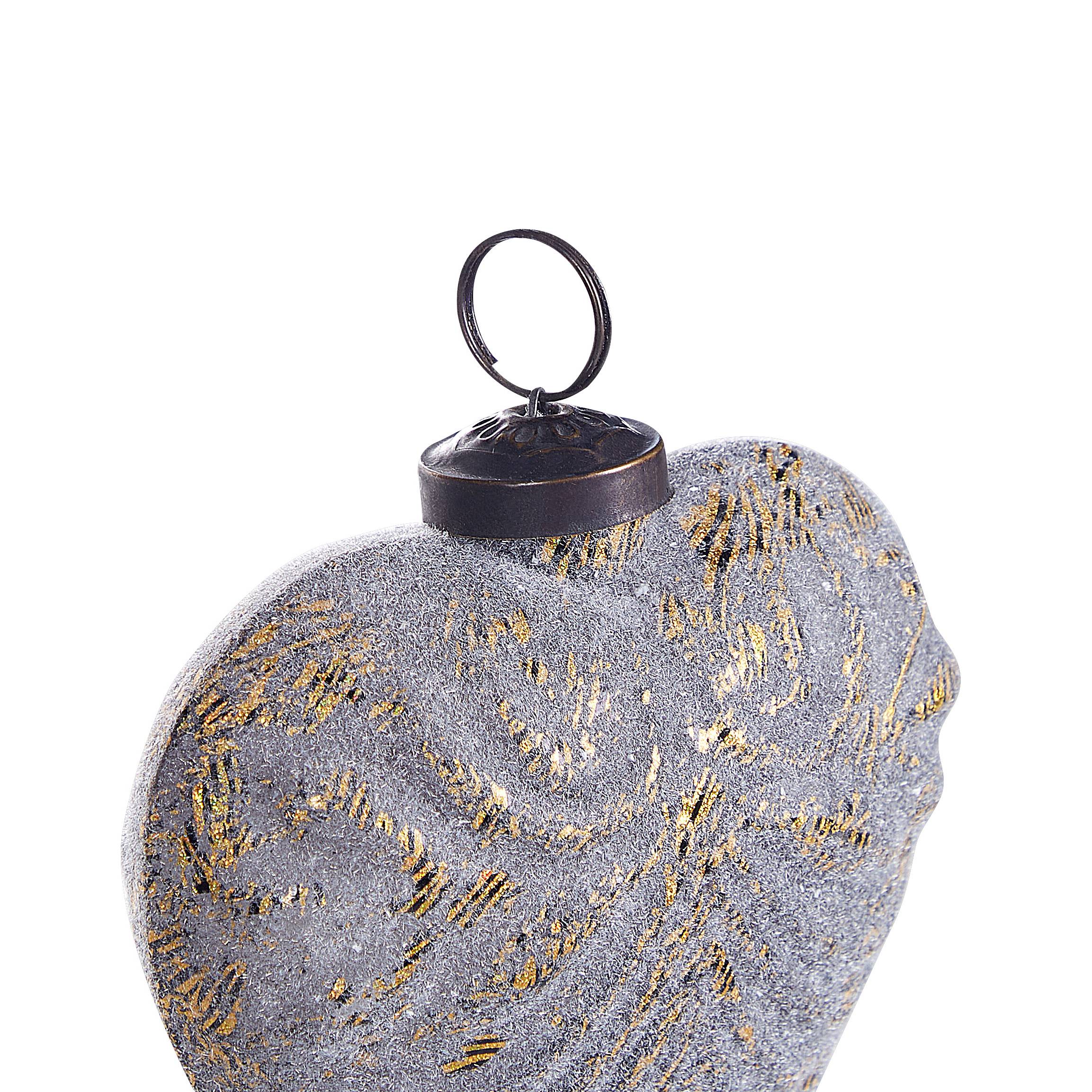 Beliani - Boules de Noël Verre Gris FERIABLE - Beliani - Imagen 6