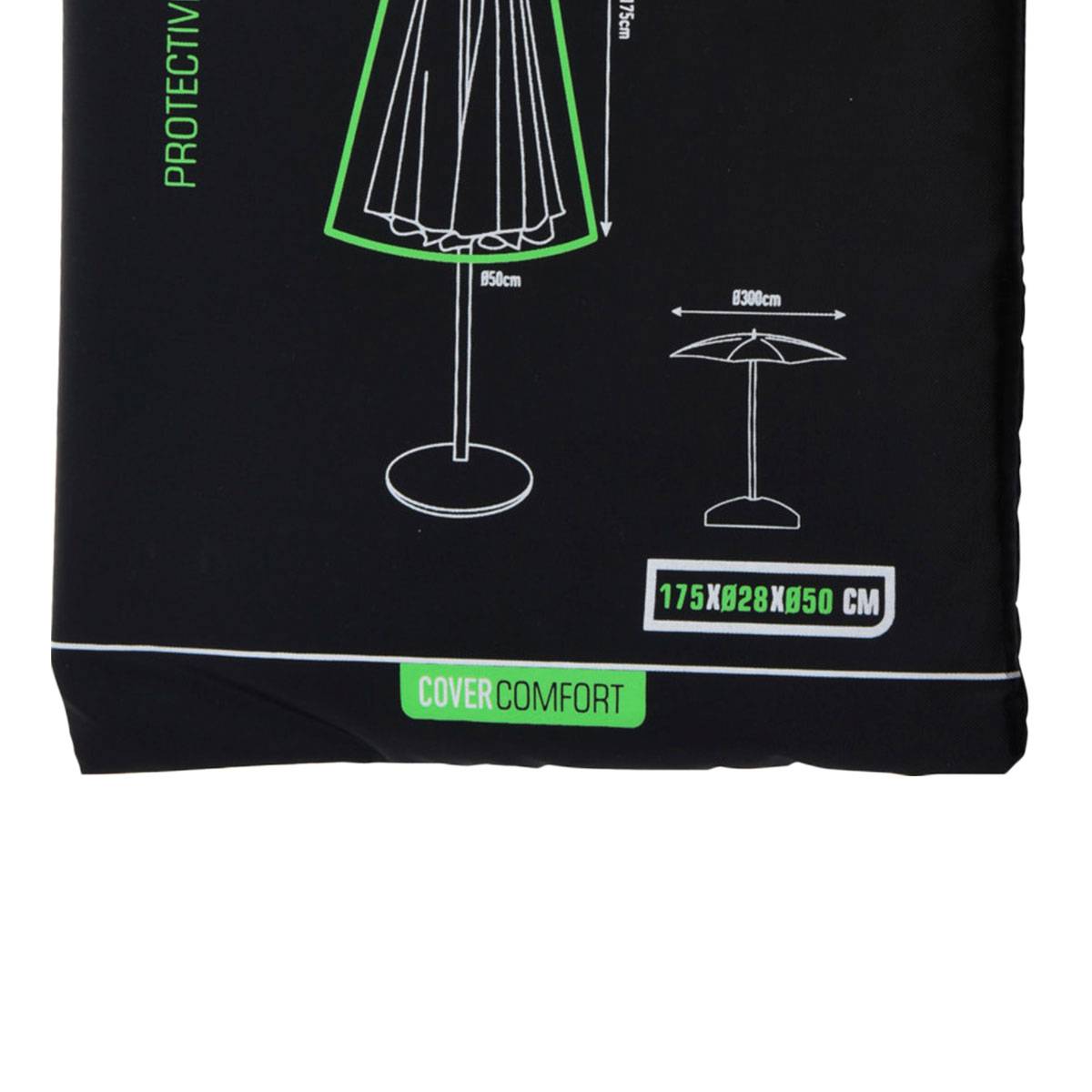 Housse de protection parasol droit 175 cm - Cémonjardin - Imagen 3