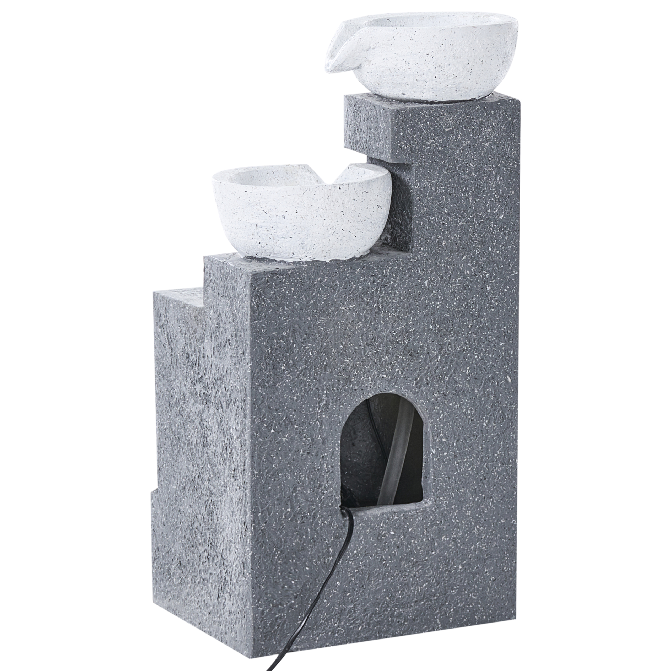 Fontaine décorative Résine Gris NAGAMI - Beliani - Image 7