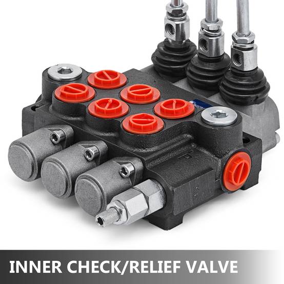 VEVOR Valve hydraulique directionnelle 11 gpm, 1 bobine. Double effet, plusieurs contrôles. Pour tracteurs. - Image 5
