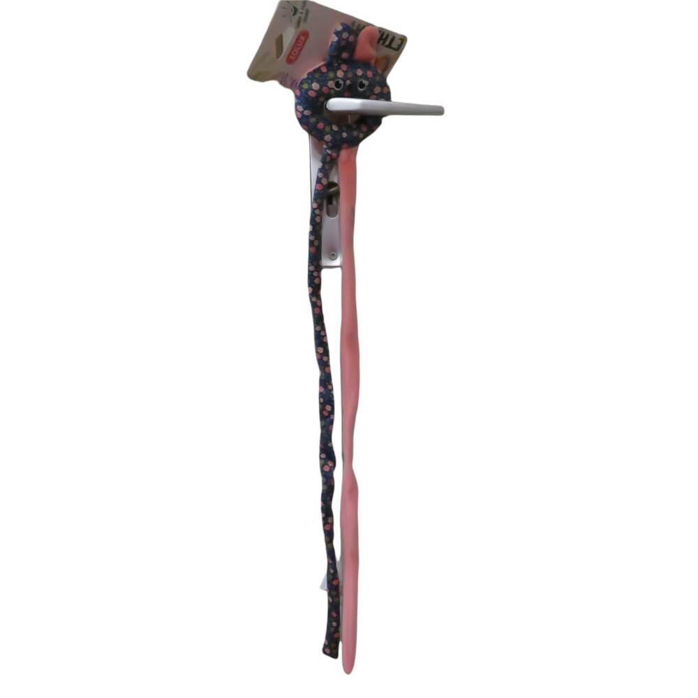 3 jouets, chouette, disque carton et jouet de porte tissu fleur,  pour chat - Imagen 5