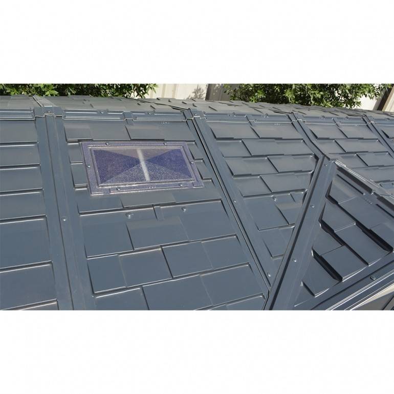 Duramax - Ezooza Abri de Jardin en PVC 12 m² – Apex 15' x 8' Gris Anthracite - Image 6