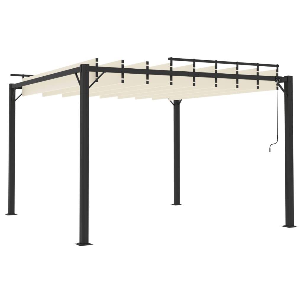 Tonnelle Bioclimatique Aluminium Toit à Lames Orientables pour Jardin Terrasse Crème 3x3 m – ComfortXL Outdoor Living - Image 5