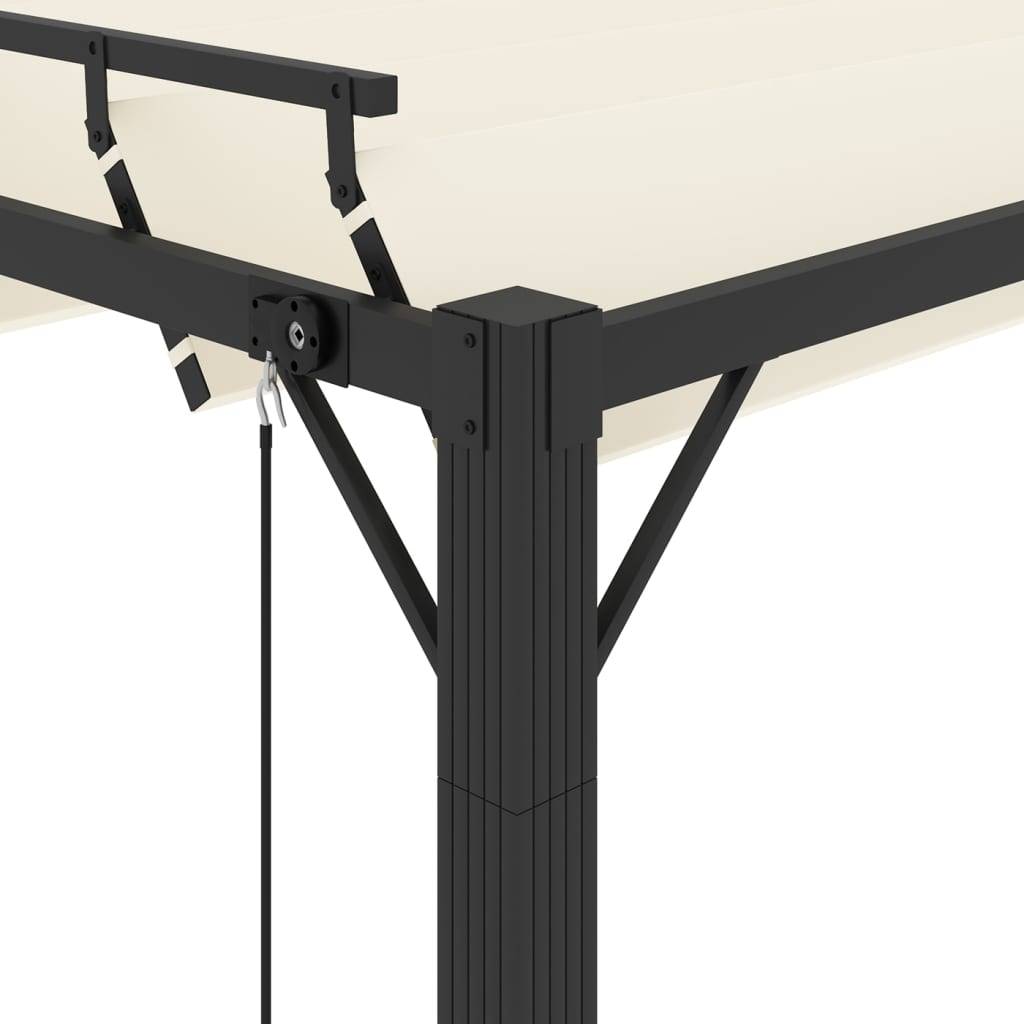 Tonnelle Bioclimatique Aluminium Toit à Lames Orientables pour Jardin Terrasse Crème 3x3 m – ComfortXL Outdoor Living - Image 6