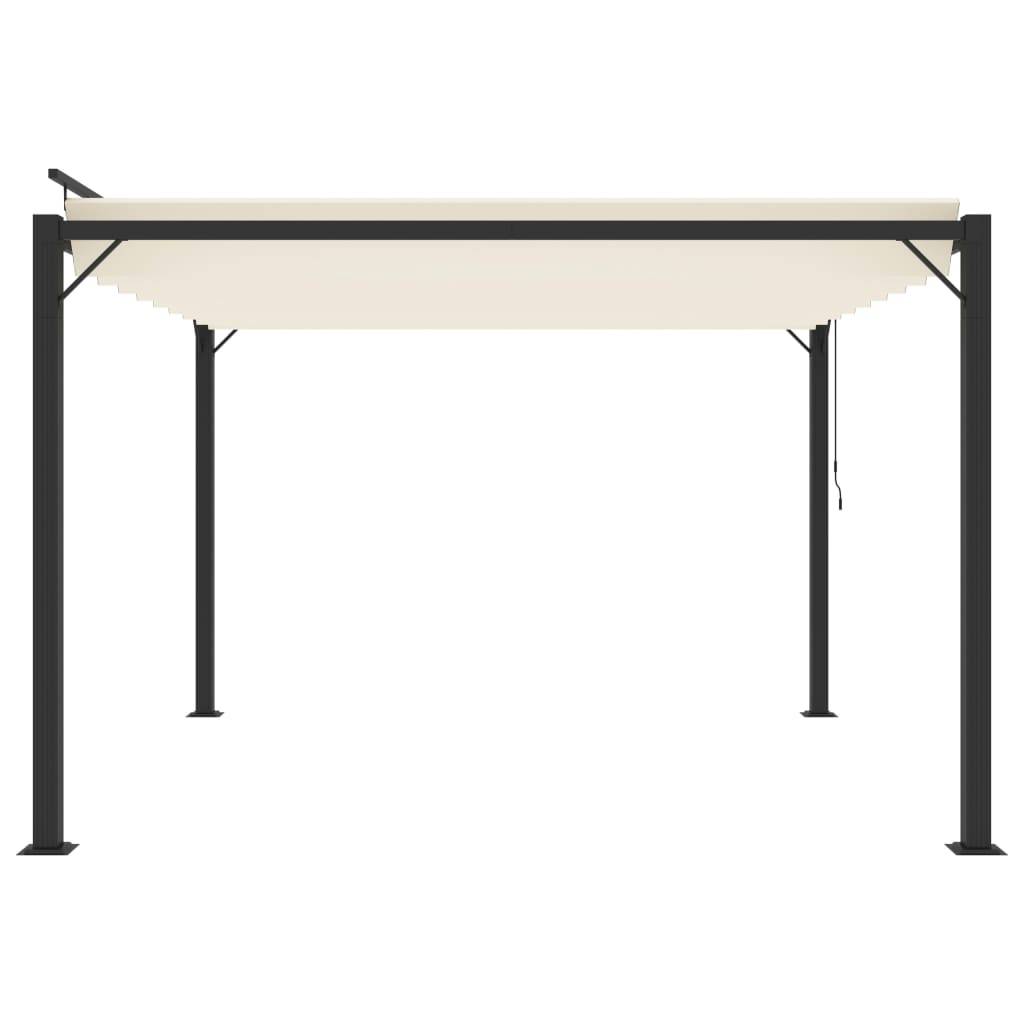 Tonnelle Bioclimatique Aluminium Toit à Lames Orientables pour Jardin Terrasse Crème 3x3 m – ComfortXL Outdoor Living - Image 4