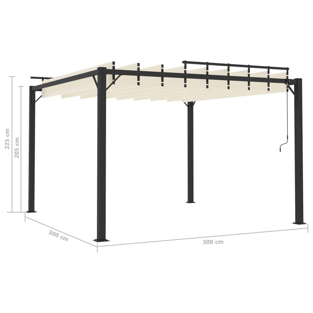 Tonnelle Bioclimatique Aluminium Toit à Lames Orientables pour Jardin Terrasse Crème 3x3 m – ComfortXL Outdoor Living - Image 8