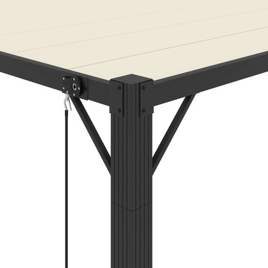 Tonnelle Bioclimatique Aluminium Toit à Lames Orientables pour Jardin Terrasse Crème 3x3 m – ComfortXL Outdoor Living - Image 7