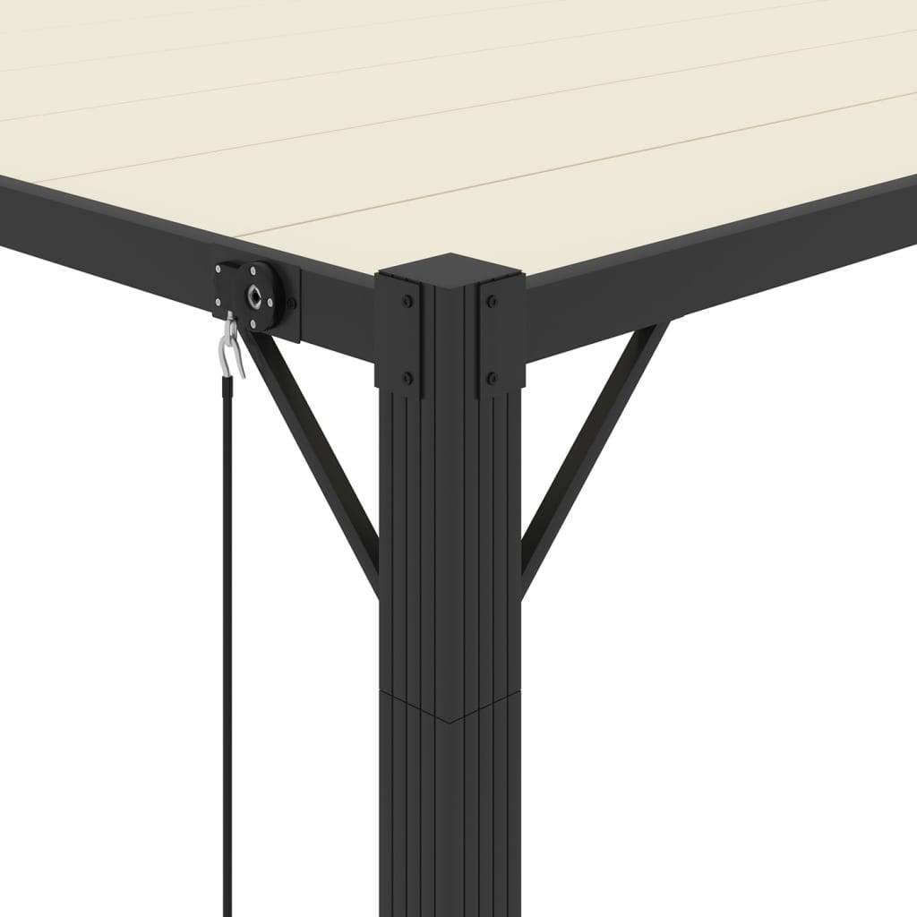 Tonnelle Bioclimatique Aluminium Toit à Lames Orientables pour Jardin Terrasse Crème 3x3 m – ComfortXL Outdoor Living - Image 7