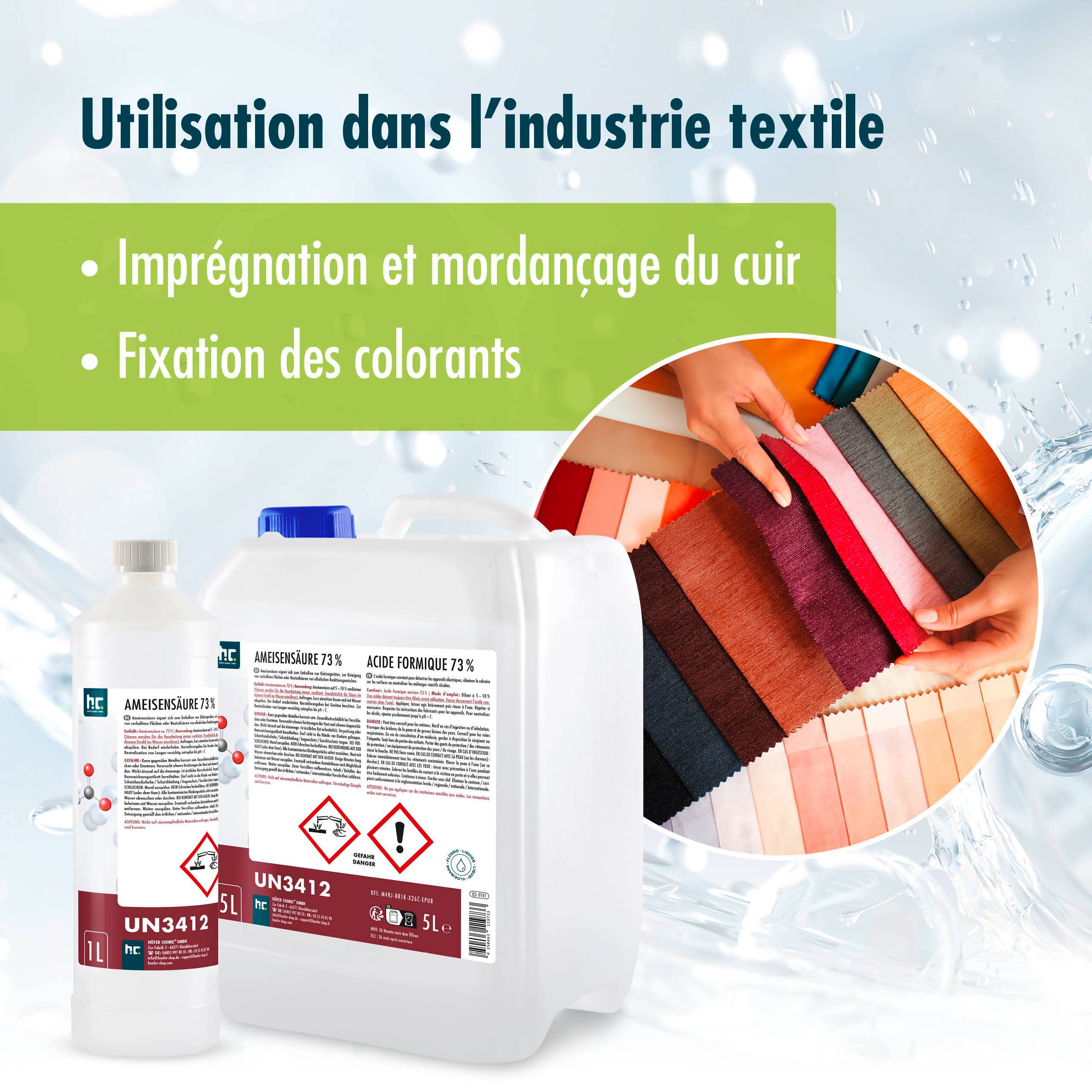 Acide formique 73 % Höfer Chemie® de qualité technique en bidon de 5 L x 2 - Image 3