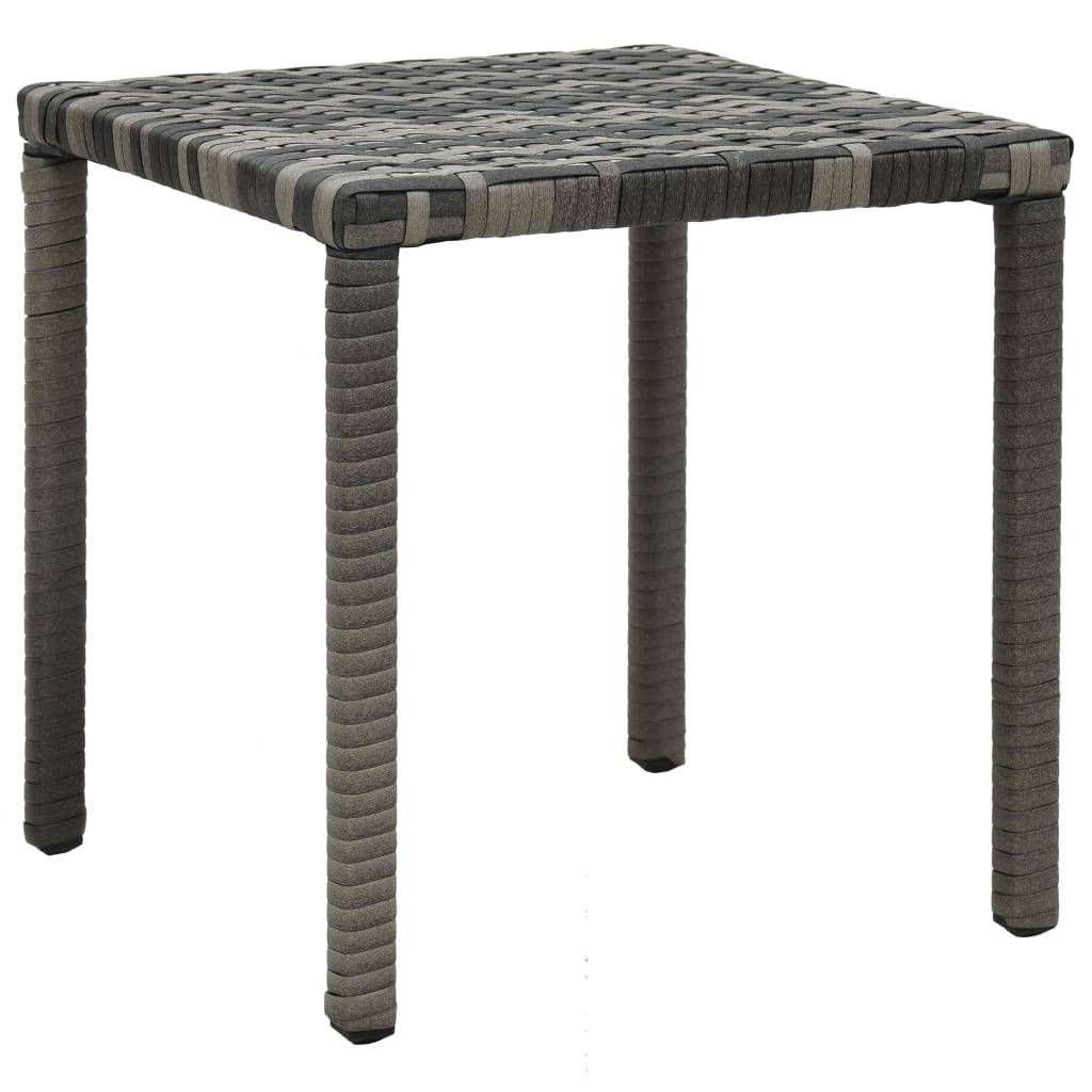 Vidaxl - Chaises longues avec table Résine tressée Anthracite vidaXL 47747 - Imagen 7