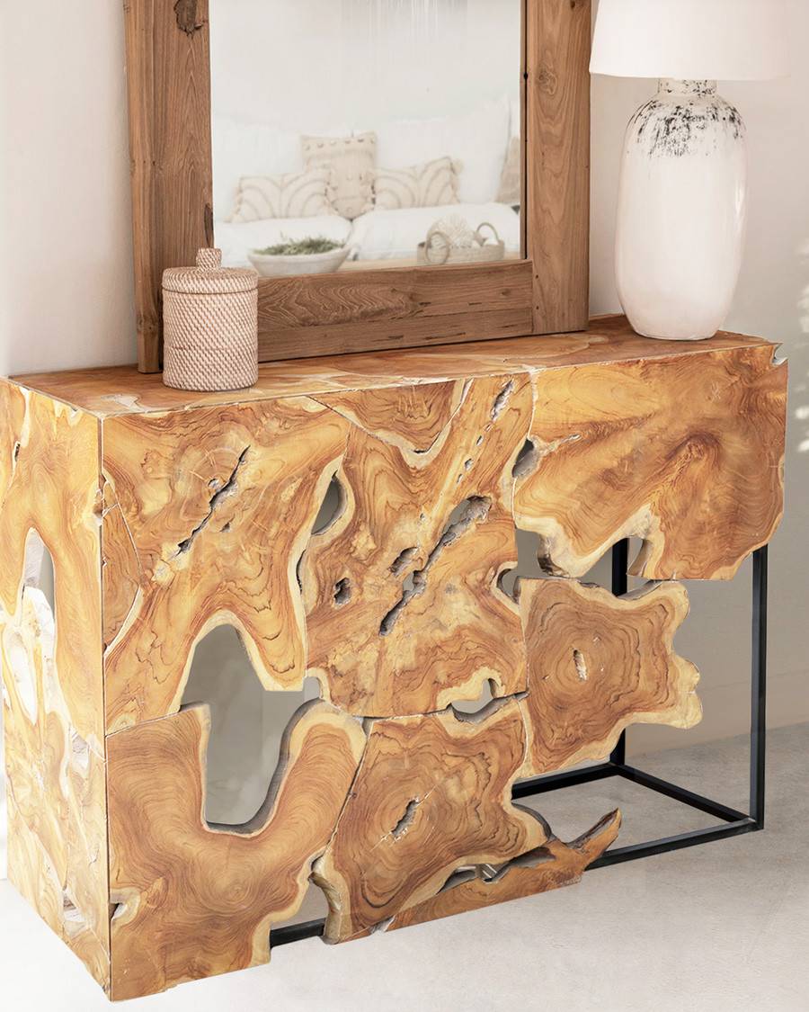 Hamali - Console en teck massif - UNIQKA - Imagen 2