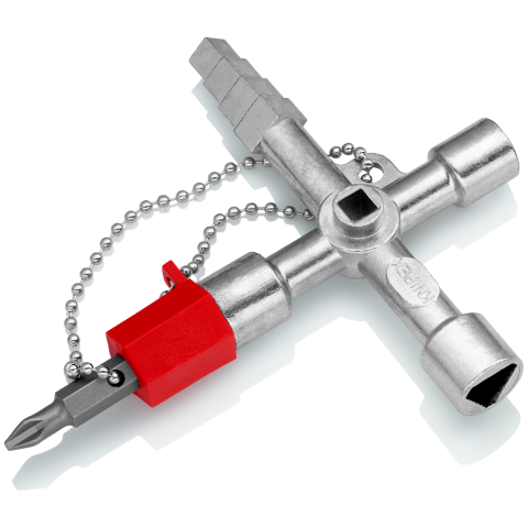 Knipex - Clé universelle KNIPEX - Pour armoires et systèmes de fermeture standard - 90 mm - 00 11 04 - Imagen 2