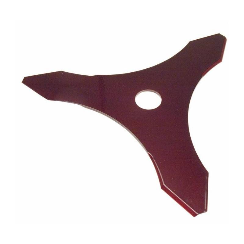 Lame droite professionnelle pour débroussailleuse 3 dents L:300 ép.:3