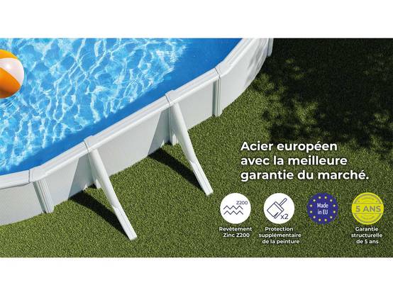 Gré - Piscine ovale en acier Fidji L 6.10 x l 3.75 M - Gré - Image 5