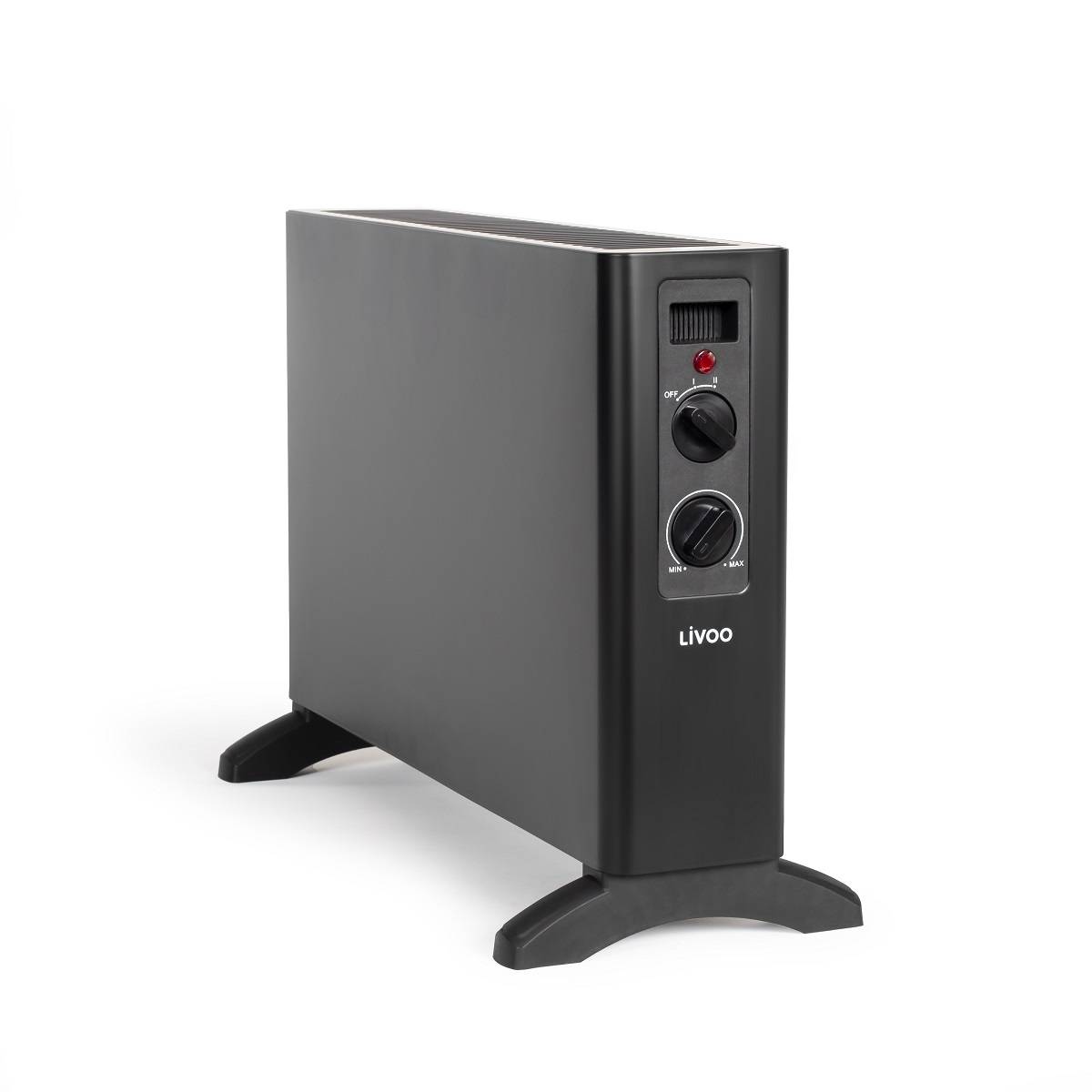Livoo - Radiateur convecteur mobile 2000w noir DOM501 Livoo - Imagen 1