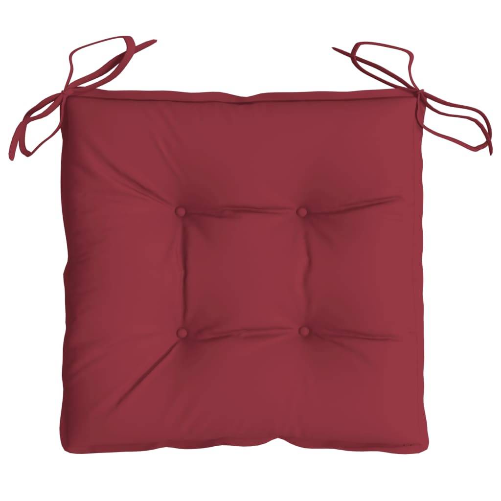 PANGIVO - Coussins de chaise tissu Oxford rouge bordeaux 40 x 40 x 7 cm - PANGIVO - Image 6
