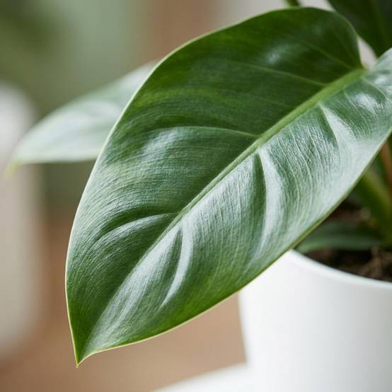 Philodendron - Philodendron Imperial Green - Pot de 19cm - Hauteur 65cm - Blanc - Plantes d'intérieur - Image 4