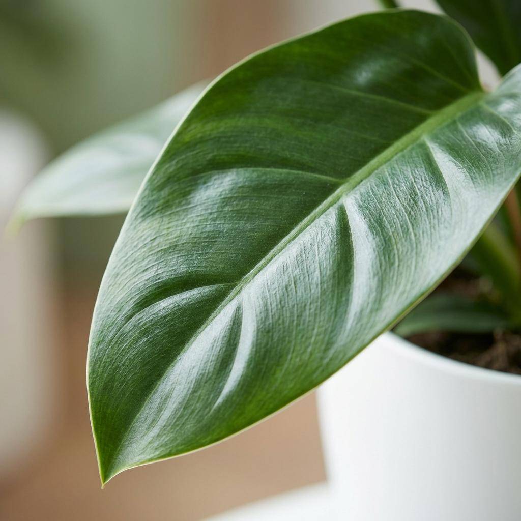 Philodendron - Philodendron Imperial Green - Pot de 19cm - Hauteur 65cm - Blanc - Plantes d'intérieur - Image 4