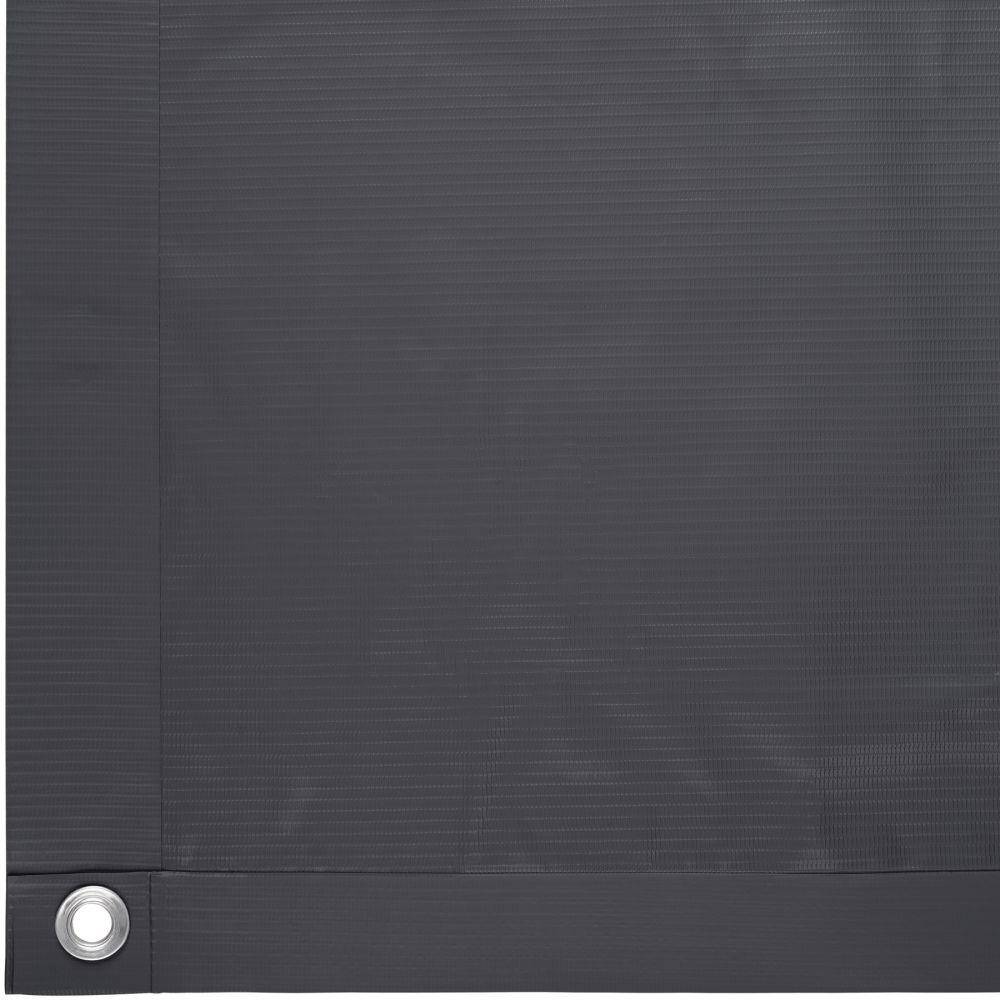 Helloshop26 - Brise vue brise vent film anti regards clôture paravent PVC pour balcon noir 90 cm - Imagen 3