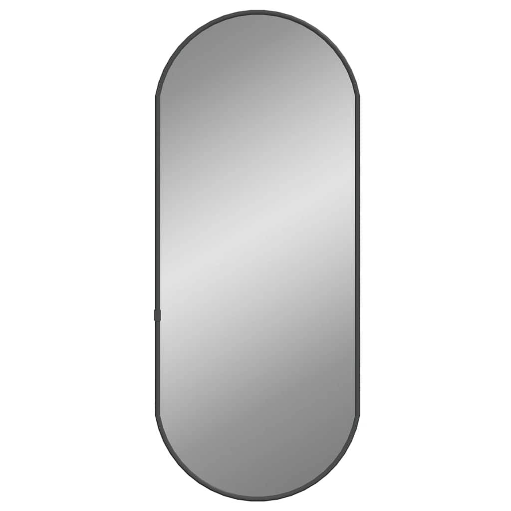 Maison Chic - Miroir mural - Miroir décoratif Noir 60x25 cm Ovale - Image 1