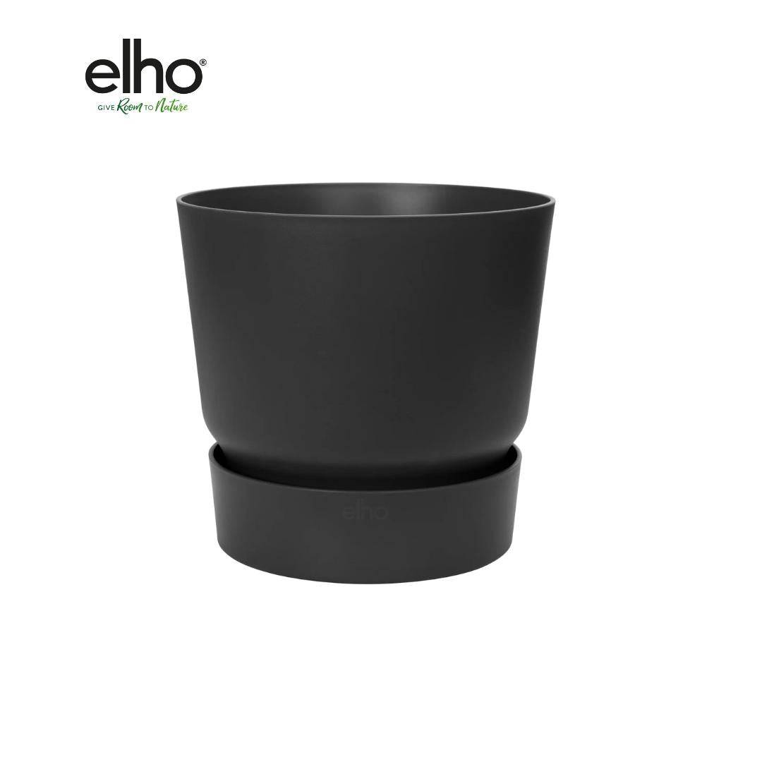 Cache-Pot Elho Greenville Noir - D30 x H28- La Green Touch - Image 2