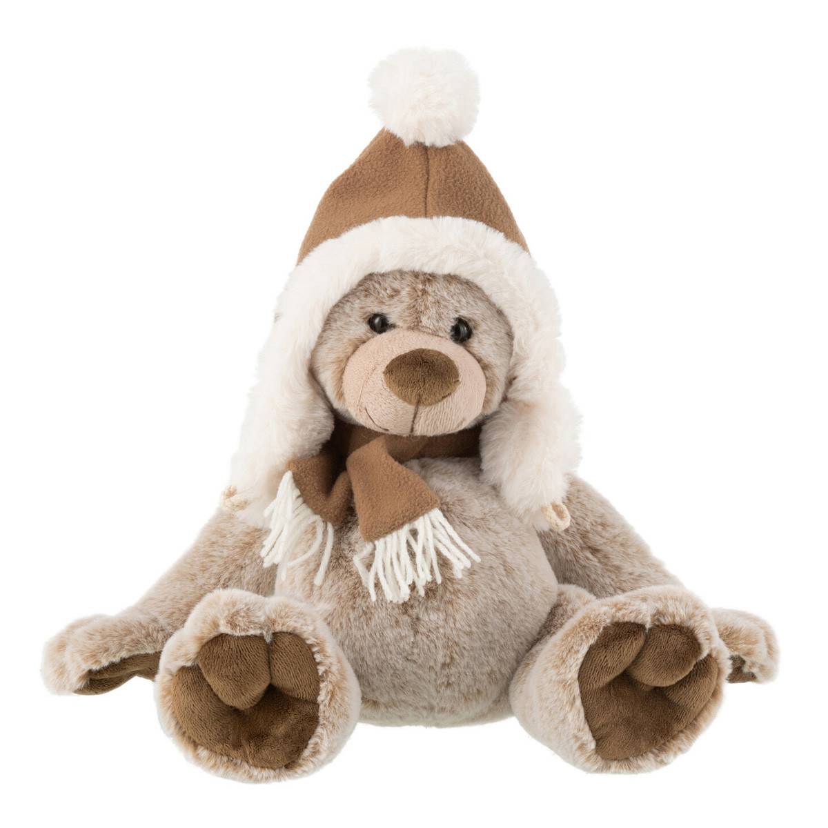 Peluche Ours "Chapeau" 32cm Marron - Image 1