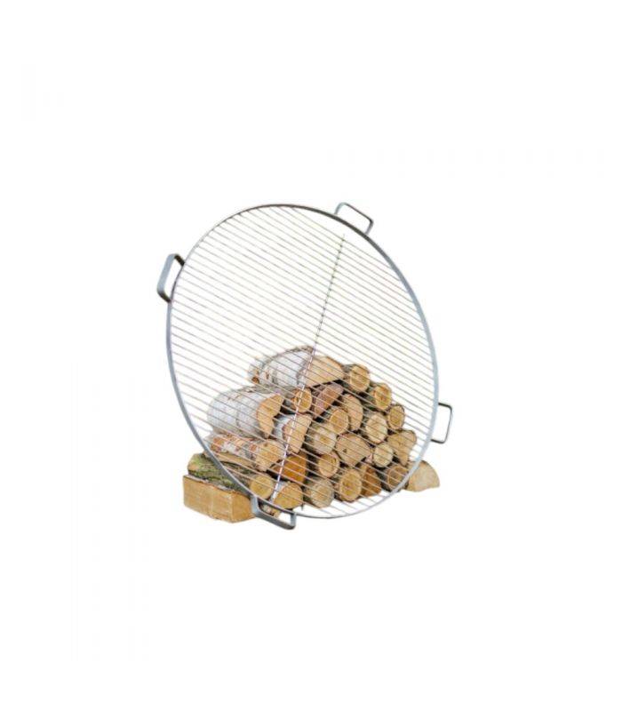 Divers - Grille de cuisson en acier inox de 60 cm à 80 cm de diamètre avec 4 poignées à poser sur brasero - Ø 80 cm - Imagen 3