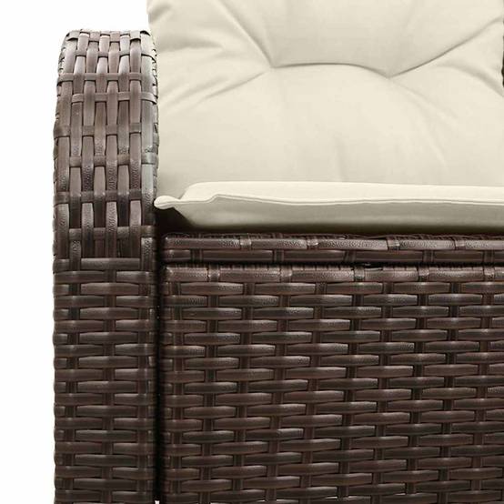 Banquette Extérieure Robuste 2 Places Résine Tressée Marron & Entretien Aisé pour Terrasse Marron – ComfortXL Outdoor Living - Image 5
