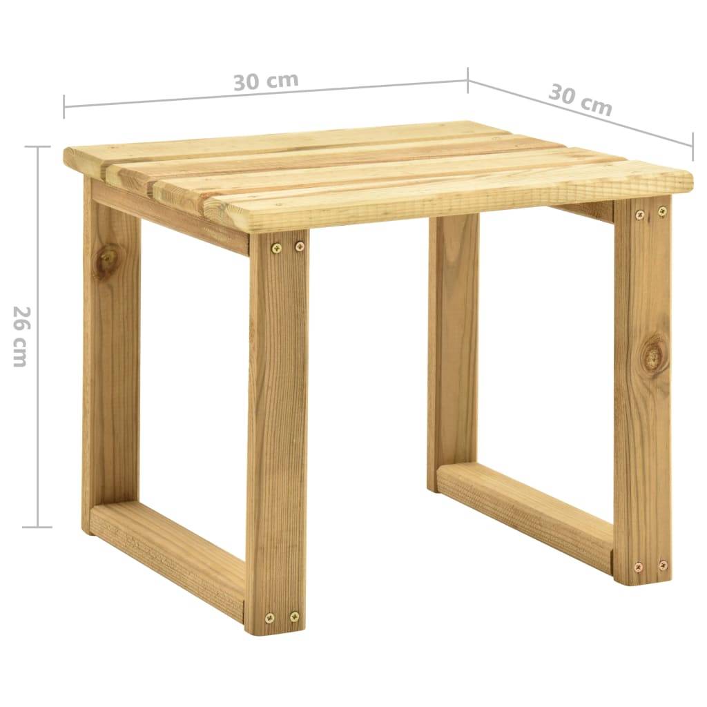 Helloshop26 - Transat chaise longue bain de soleil lit de jardin terrasse meuble d'extérieur avec table et coussin pin imprégné - Imagen 8