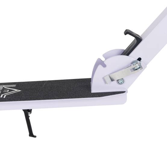 Trottinette Pliable Enfant et Adolescent, Guidon Réglable sur 4 Niveaux, Frein Arrière, 100 kg Max., Blanc - Image 10