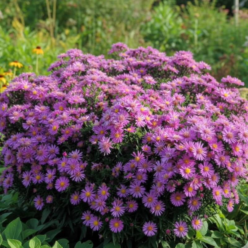 Aster d'automne Alice Haslam, Aster dumosus à fleurs Rose/ - feuillage Caduc - Godet - 5/20 cm - Imagen 1