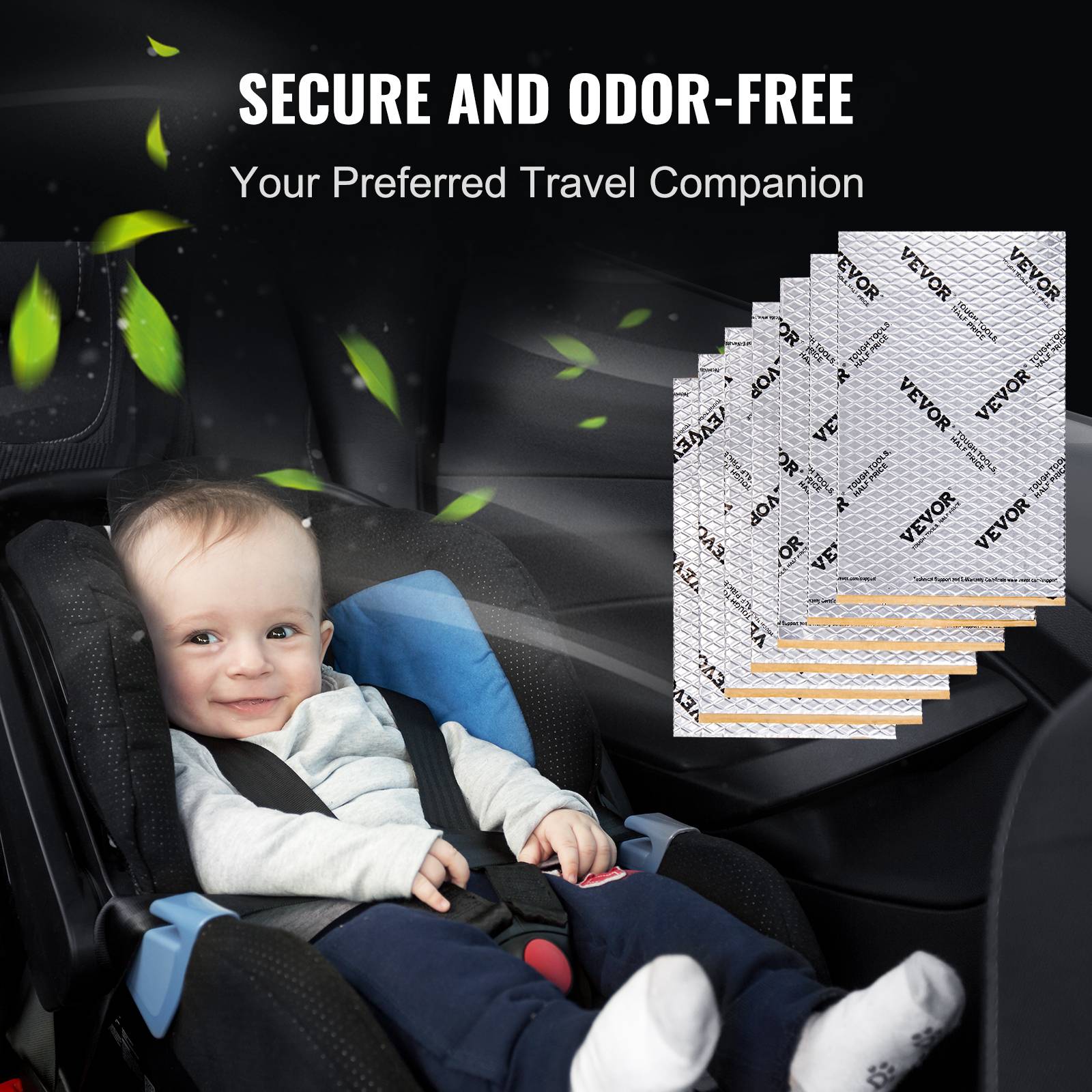 Vevor - VEVOR Tapis isolation phonique 2 mm, 3,3 m², caoutchouc butyle. Voiture. - Image 6