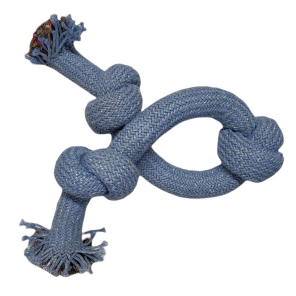 Corde COSMIC 3 nœuds, taille ø 3 cm x 50 cm, jeux pour chien. - Imagen 1