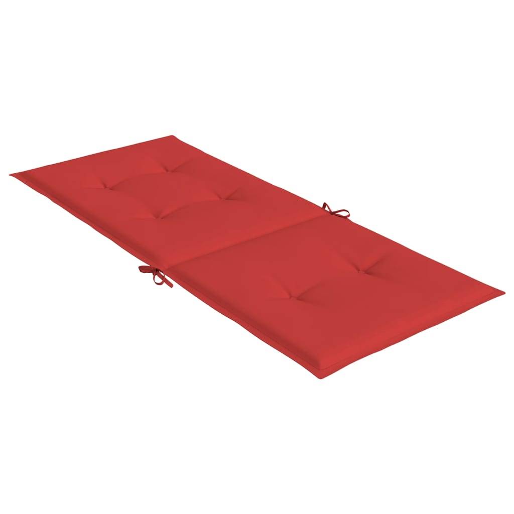 PANGIVO - Coussins de chaise de jardin dossier haut tissu rouge 120 x 50 x 3 cm - PANGIVO - Image 6