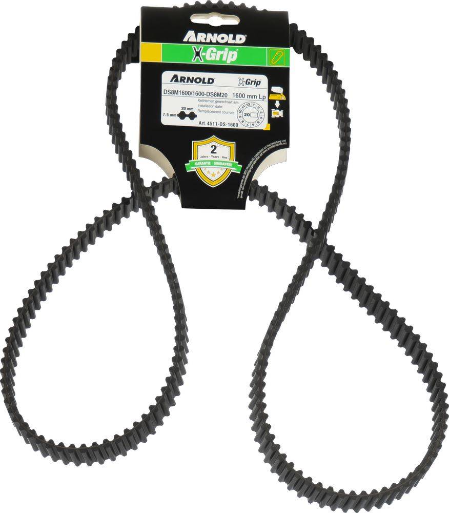 Arnold - Courroie dentée trapézoïdale X-Grip de type 20DS8M1600 Arnold - Imagen 1