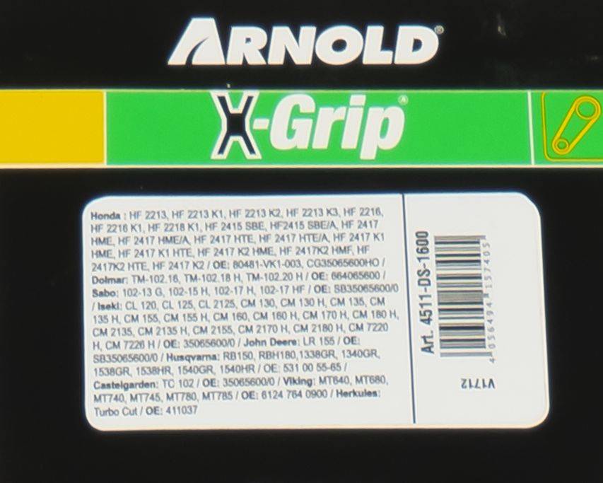 Arnold - Courroie dentée trapézoïdale X-Grip de type 20DS8M1600 Arnold - Imagen 3