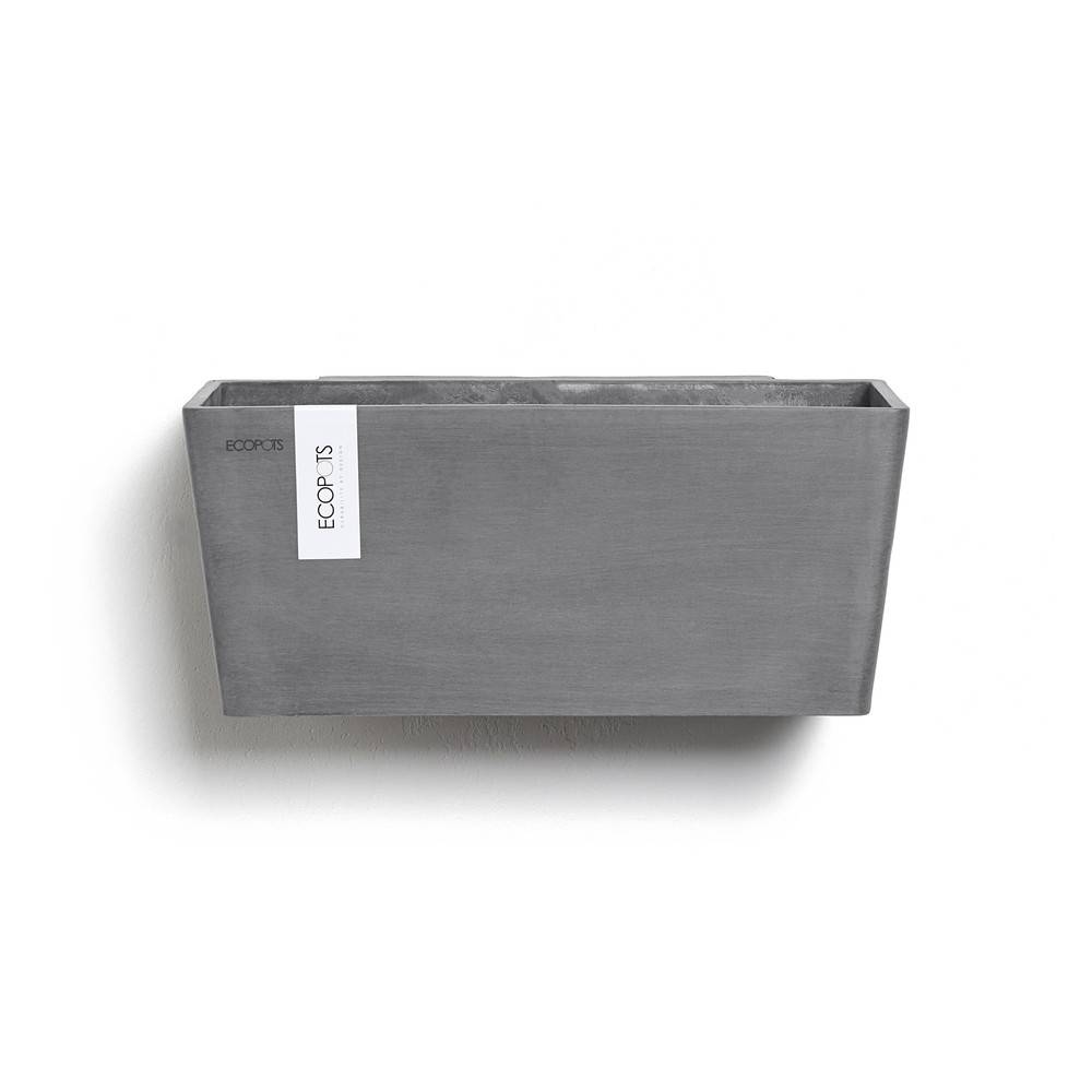 Ecopots - Pot suspension mural Manhattan Wall M Gris - 35 x 17,2 x H. 15 cm - 5,6 L ECOPOTS - Imagen 1