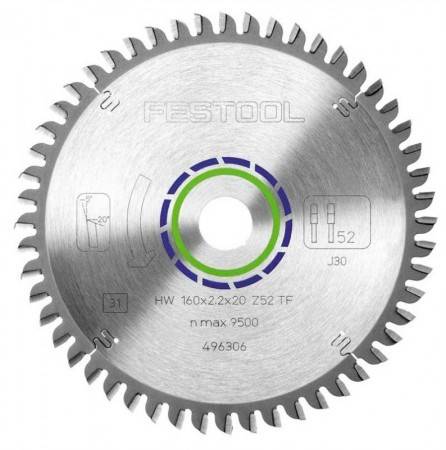 Lame de scie FESTOOL Spécial Alu Ø 260 mm et 68 dents - 494607 - Image 1