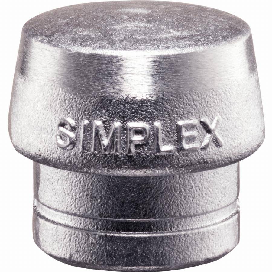 Embouts HALDER SIMPLEX métal doux, argent - D=50 mm - 3209.050