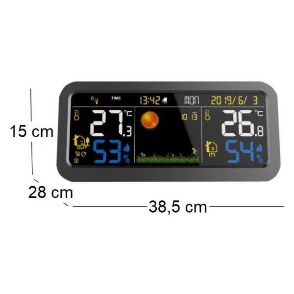 Stil - Station météo électronique couleur avec capteur extérieur Stil - Image 3