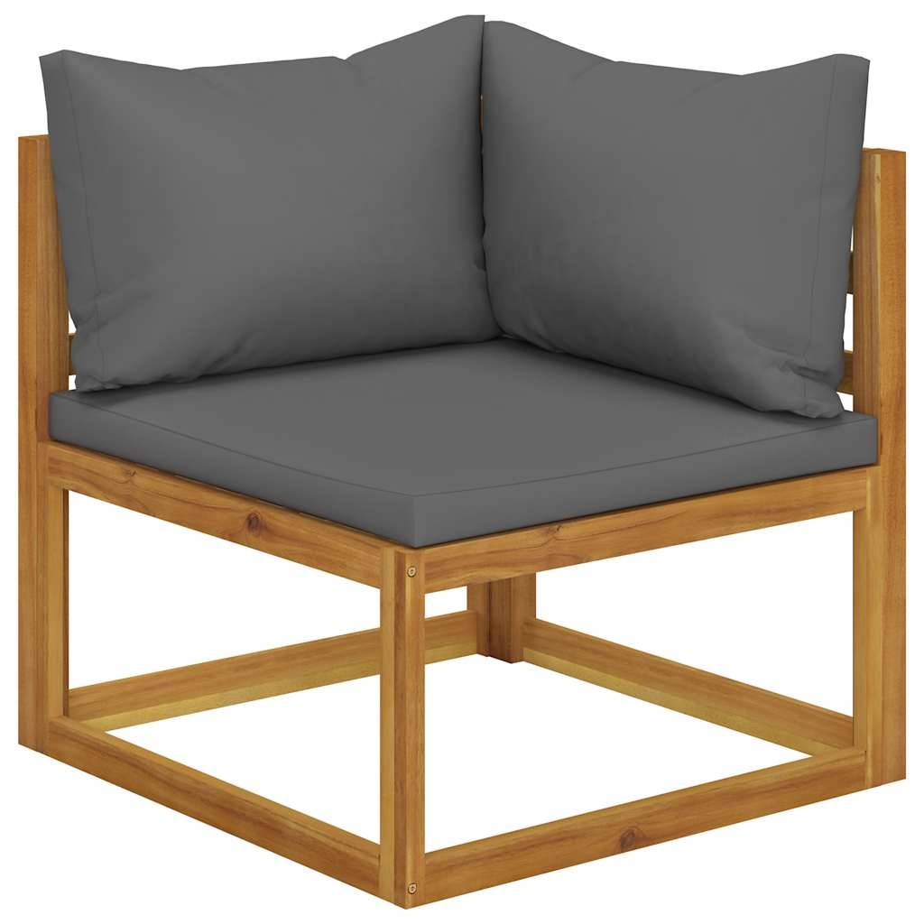Vidaxl - Salon de jardin 5 pcs avec coussins Bois d'acacia solide vidaXL 45914 - Imagen 9