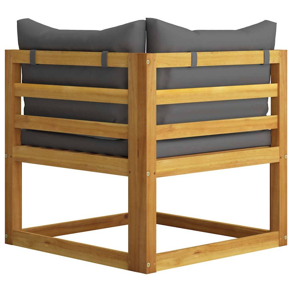 Vidaxl - Salon de jardin 5 pcs avec coussins Bois d'acacia solide vidaXL 45914 - Imagen 8