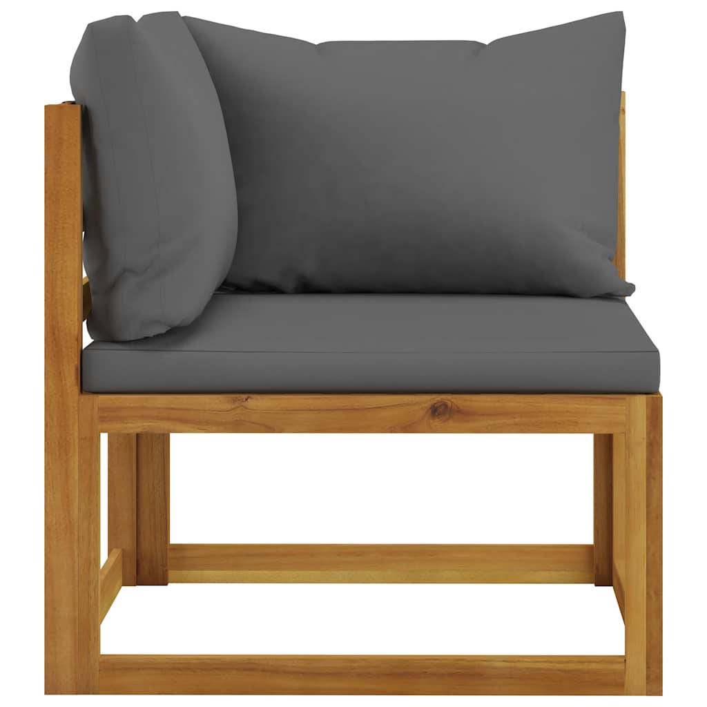 Vidaxl - Salon de jardin 5 pcs avec coussins Bois d'acacia solide vidaXL 45914 - Imagen 7